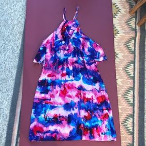 Alice & Trixie Watercolor Tie Dye Slip Dress